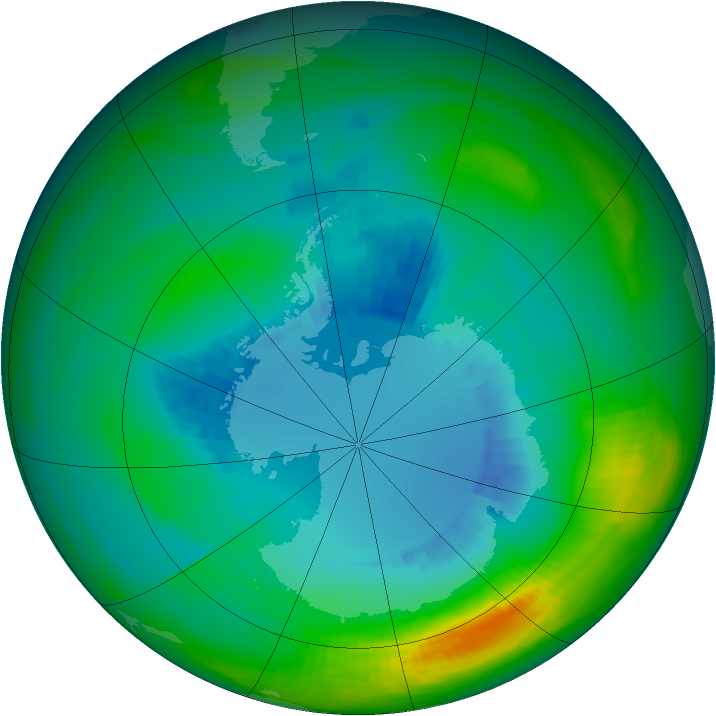 Ozone Map 1983-08-30